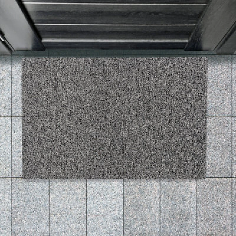 Image of Floortex Doortex Twistermat Outdoor Entrance Mat, Black / White - 116 X 180Cm