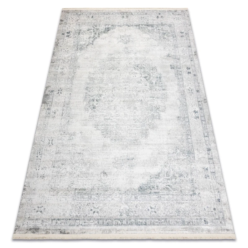 Image of RugsX Distin 0201A White / Blue / Light Green Modern Carpet - Ornament, Fram 160X230 Cm