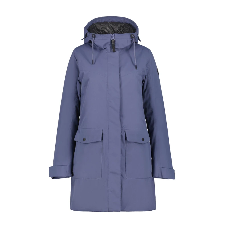 Image of Icepeak Womens Alpena Waterproof Insulated Puffer Jacket Blue female 8 (XS)