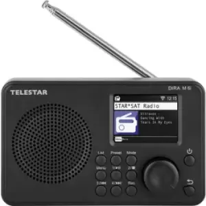 image of Telestar DIRA M 6i Internet desk radio Internet, DAB+, FM Bluetooth, DLNA, USB, WiFi, Internet radio Recording mode, DLNA-compatible, Alarm clock Blac