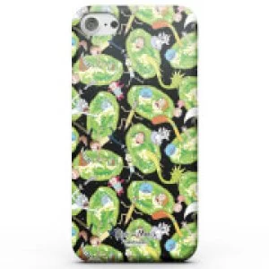 image of Rick and Morty Portals Characters Phone Case for iPhone and Android - iPhone 5/5s - Snap Case - Gloss