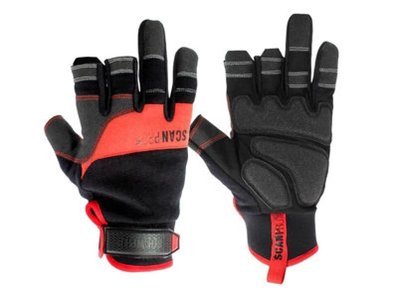 Image of Scan Pro Framers Work Gloves Black / Red M Pack of 1 SCAGLOPFGM
