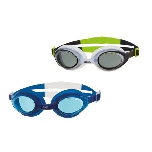 image of Zoggs Bondi Goggles Black/Lime/Smoke