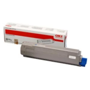 image of OKI 44643003 Cyan Laser Toner Ink Cartridge