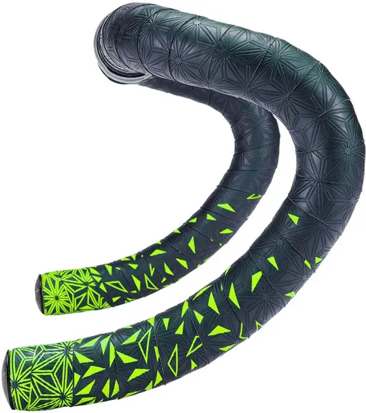 Image of Supacaz Super Sticky Kush Star Fade Bar Tape in Neon Yellow