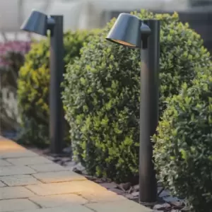 Image of Regent Mast Post Path Mains Garden Light LACN30 Carbon Grey - Garden Trading