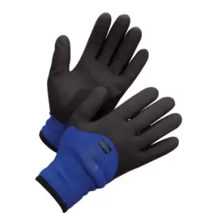 image of Honeywell Cut Resistant Gloves, Nitrile Coated, Thermal, Size 9