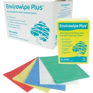 Image of Envirowipe Plus Heavy-Duty Cleaning Cloths (50x36) Yllw PK25
