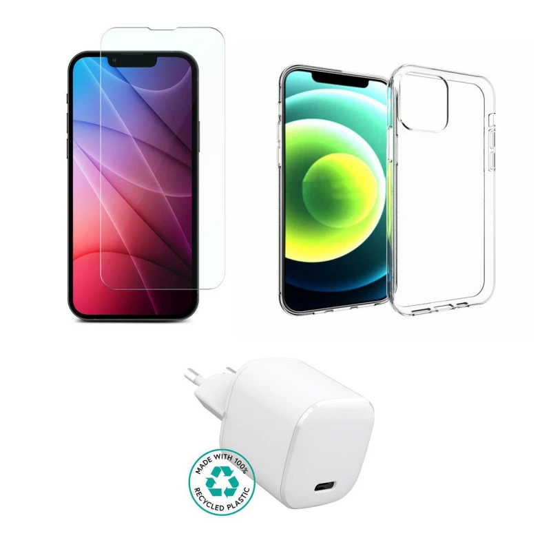 Image of eSTUFF ES-KIT-IPH13PRO mobile device charger Mobile phone Transparent.