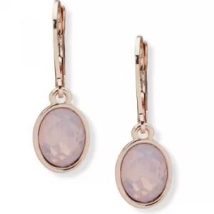 Ladies Anne Klein Base metal BEACON SP19 Oval Drop Earrings