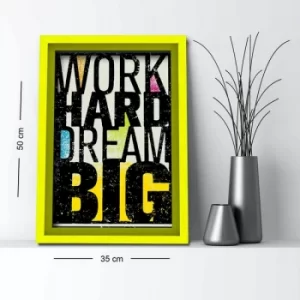 Image of 3550AHS-009 Multicolor Decorative Framed MDF Painting
