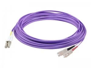 image of Fiber Duplex Patch Cord Om3 50/125 Sc/lc Purple- 5 M