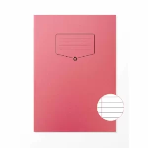 Image of Silvine BACOFF Recycled Exercise Book A4, Red
