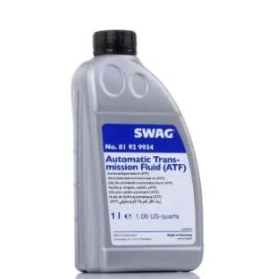 image of SWAG Automatic Transmission Fluid VW,AUDI,BMW 81 92 9934 000000ATF6,30713828,30713828SK ATF,Automatic Transmission Oil,Oil, automatic transmission,TF3