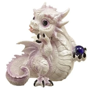 image of Mystical Dream Fantasy Winter Warrior Dragon Figurine