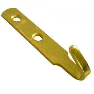 image of Select Hardware J Hooks Electro Brass 2 Pack