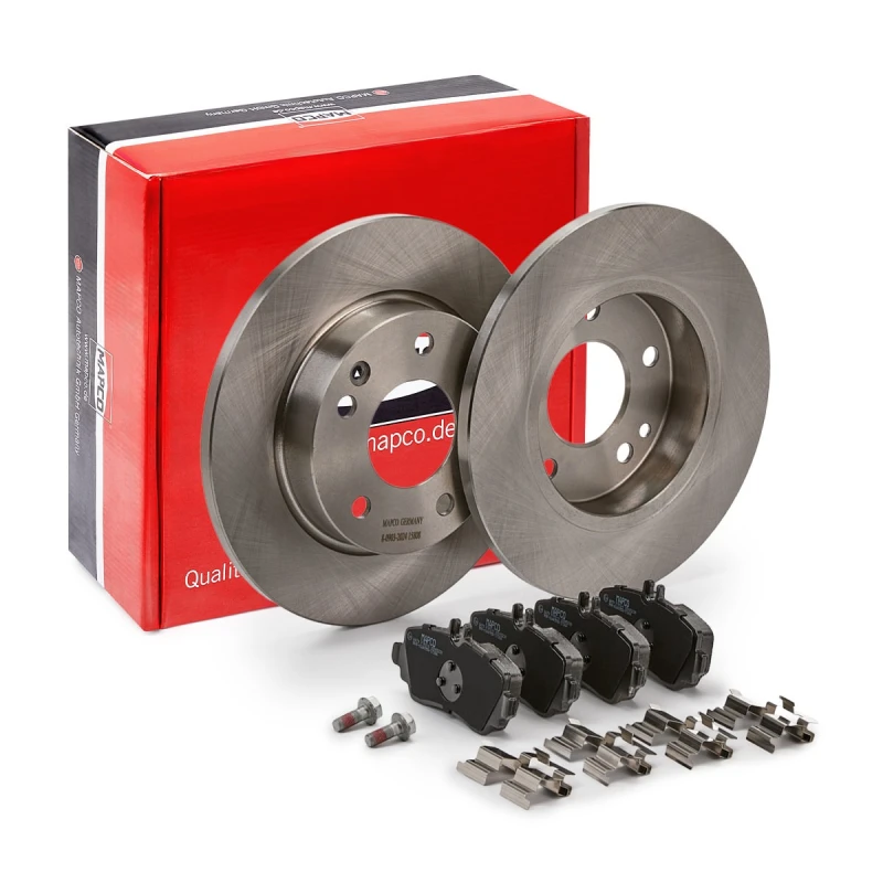Image of MAPCO 47801 Brake disc and pads set Front Axle, Brake Disc Type: solid, excl. wear warning contact Brake Set,disc brakes (3405)
