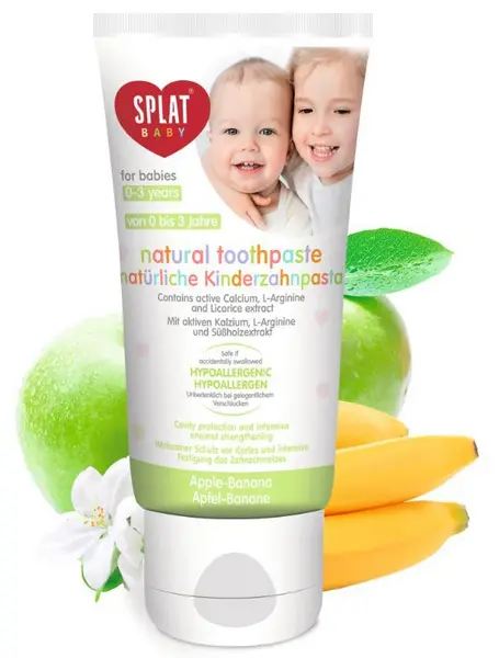 image of Splat Baby Apple & Banana Natural Toothpaste 40ml