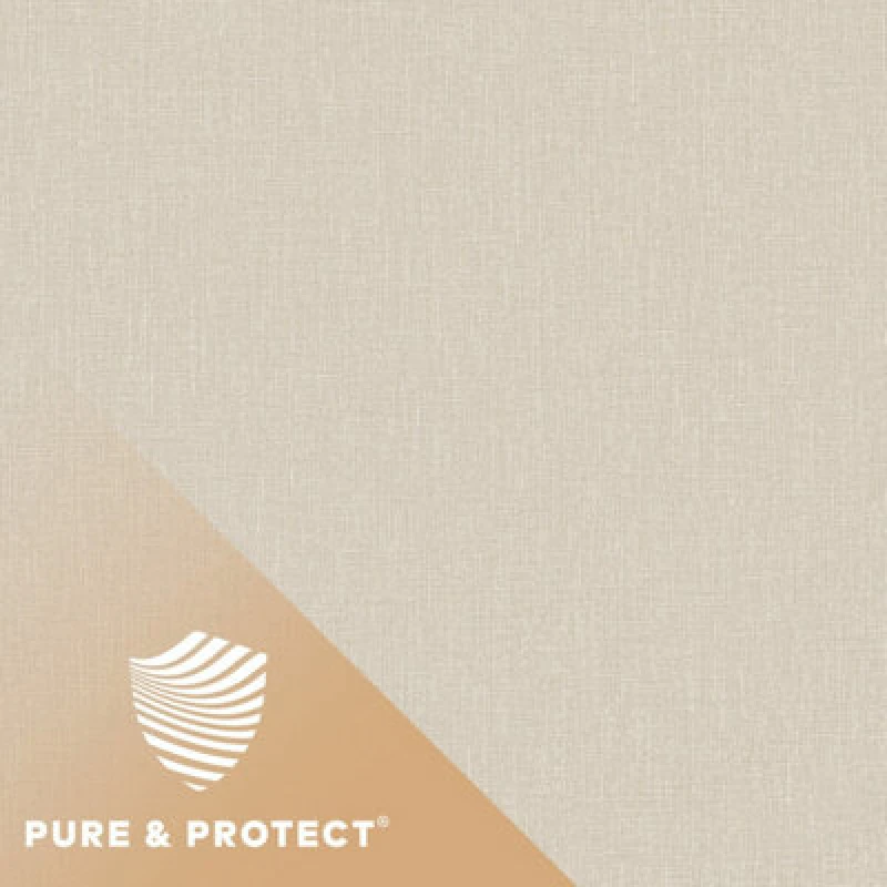 Image of Grandeco Boutique Pure & Protect Cirrus Woven Linen Textured Antibacterial Wallpaper, Ecru