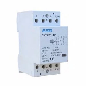 image of ESR 25A 4 Pole Contactor Module For Domestic Consumer Units