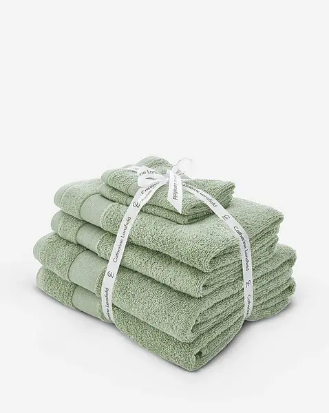 Image of Anti Bacterial 6 Piece Towel Bale Sage HH67101