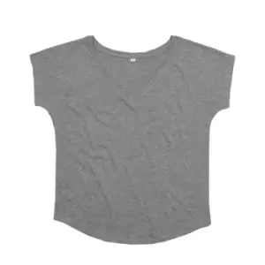 Image of Mantis Womens/Ladies Loose Fit V Neck T-Shirt (L) (Heather Marl)