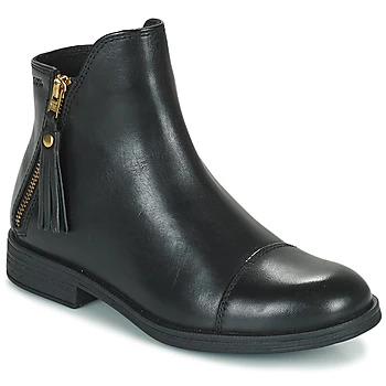 Image of Geox AGATO Girls Childrens Mid Boots in Black,4,5,6