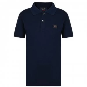 Paul And Shark Junior Boys Basic Polo Shirt - Navy