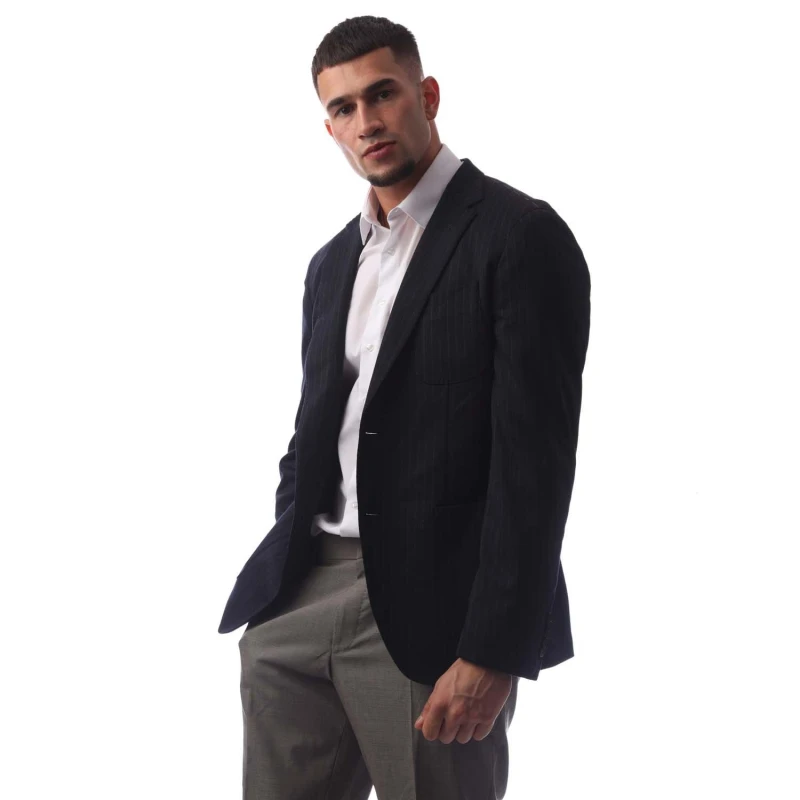 Image of Boss Mens L Heston Junior Formal Jacket Blue male 38 (48)