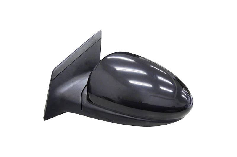 Image of PRASCO DW0407204 Wing mirror Left, black, Convex Outside Mirror (50)