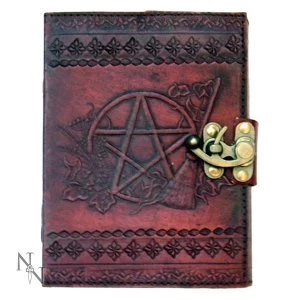Image of Pentagram Leather Emboss Journal Lock