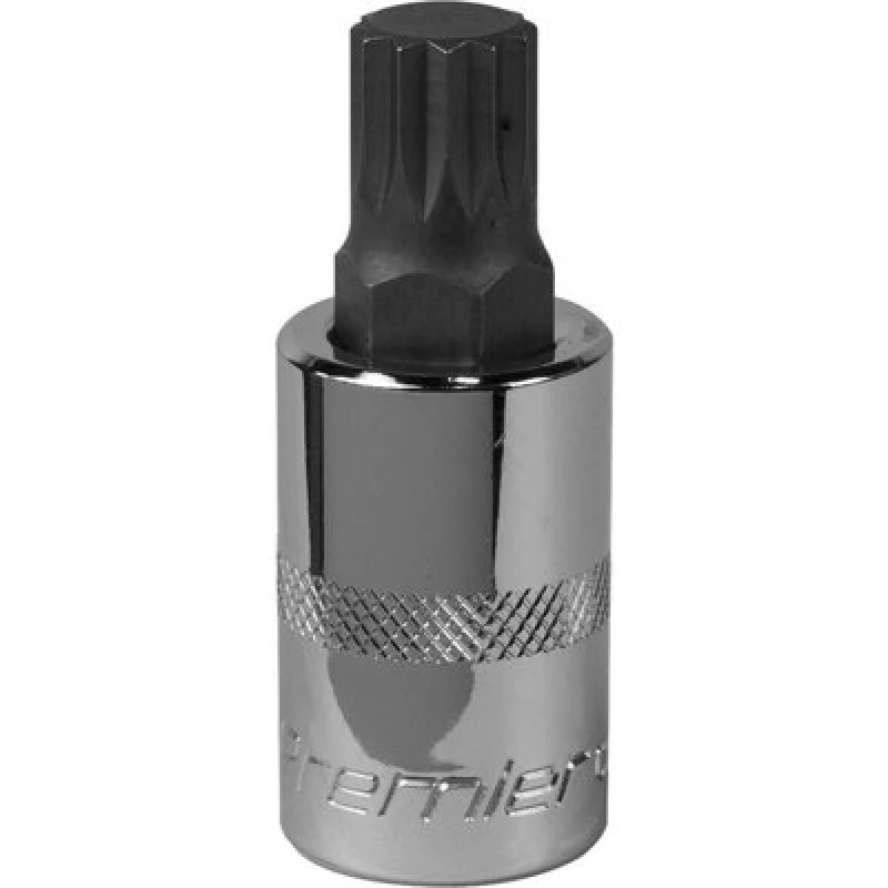 Image of Loops M14 Forged Spline Socket Bit - 1/2" Square Drive - Chrome Vanadium Wrench Socket Multi