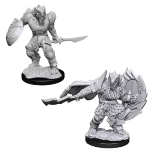Image of D&D Nolzur's Marvelous Unpainted Miniatures (W15) Dragonborn Fighter Male
