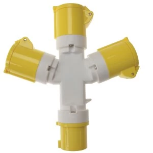 Image of Faithfull 3 Way Splitter 110V