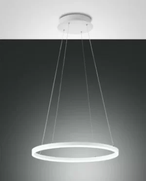 image of Giotto LED Integrated Pendant Ceiling Light Light White Glass