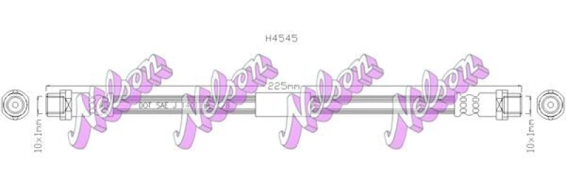 Image of Brake hose KAWE H4645