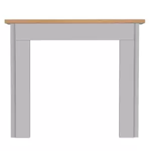 image of Focal Point Fires Maine Fire Surround - Oak Mantek/Grey