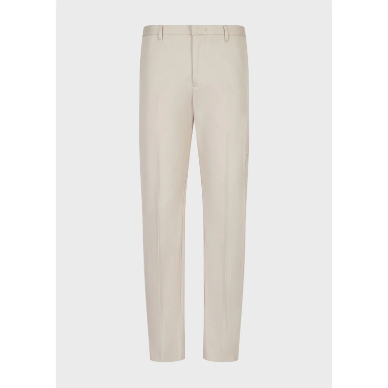 Image of Emporio Armani Mens Straight Leg Trousers Light Beige male 40