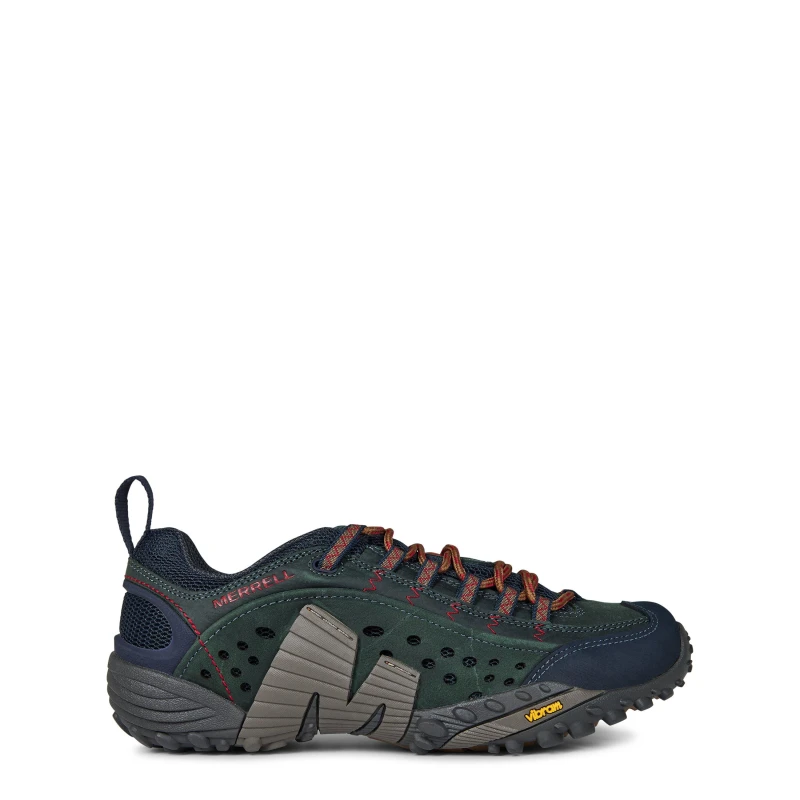 Image of Merrell Intercept Leather Walking Shoes Mens Blue Wing male 7 (41)