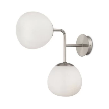 Image of Maytoni Lighting - Erich Wall Lamp Nickel, 2 Light, E14