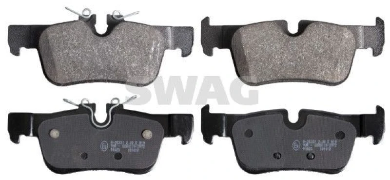 Image of SWAG Brake pad set SWAG 20 91 6910
