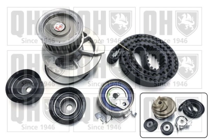 Image of QUINTON HAZELL Water pump and timing belt kit QUINTON HAZELL QBPK6240