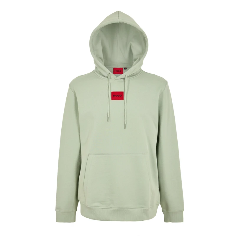 Image of Hugo Mens Over-the-head Hoodie Pastel Green male L