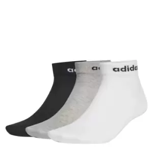 Image of adidas Cushioned Ankle Socks 3 Pack - Black