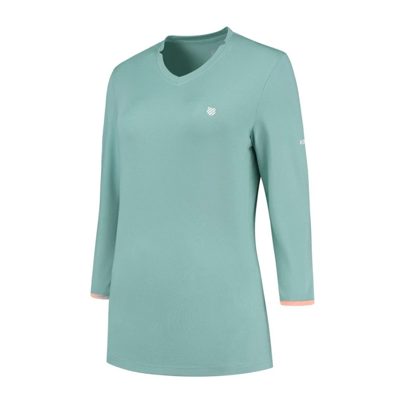 Image of K Swiss Long Sleeve Performance Top Womens - Blue Blue 8