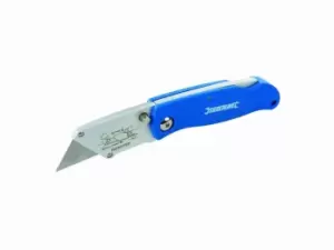 image of Silverline 699155 Lock-Back Utility Knife 100mm