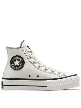 Converse Chuck Taylor All Star Lift Canvas Hi, Cream, Size 3, Women