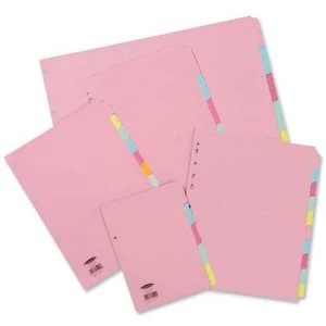 image of Concord 72299/J22 Subject Dividers 230 Micron 10-Part A4 10 Colours