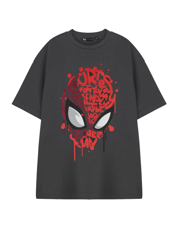 Image of Marvel Marvel Men Short Sleeved T-Shirt in Grey Size: 2X-large Grey XXL Male 5063203902019