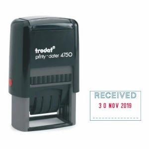 image of Trodat Eco Received Dater Stamp